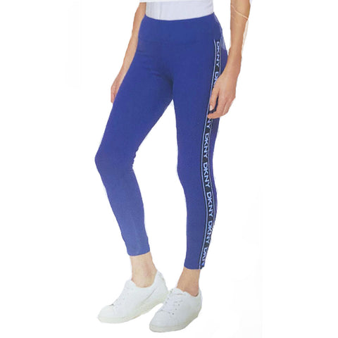 DKNY Sport Leggings, Color: Blue, Size: Small (S)