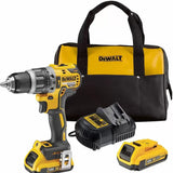 DEWALT DCD796D2W XR Brushless Hammer Drill Driver Kit – Includes 2 x 2.0Ah Batteries, Charger & Kit Bag