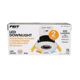 Feit Electric LED Downlight IP65 3 Colors 600 Lumens 50w 2 Pack Dimmable