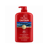 Old Spice Captain Body Wash for Men, Ocean Mist Scent, Long-Lasting Signature Fragrance, Shower Fresh 24/7, 987ml (33.4 Fl oz)