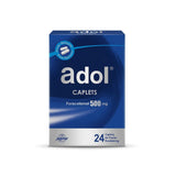 Adol Caplet 500mg Paracetamol Pain Relief Tablets – 24 Caplets