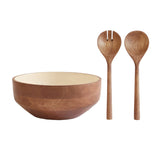 Home Inspiration by Safdie & Co. – 3 Piece Enameled Mango Wood Serving Bowl Set