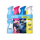Febreze Air Freshener Spray, 4 Pack Variety Set, 230g Each, Linen & Sky, Cherry Blossom, Ocean Luxe, Fresh Lemon Kitchen