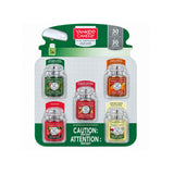 Yankee Candle Car Jar Ultimate Air Freshener Multipack, 5 Count, Balsam & Cedar, Spiced Pumpkin, Sparkling Cinnamon, Macintosh & Christmas Cookie, Up to 30 Days of Fragrance Each