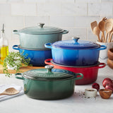 Le Creuset Enameled Cast Iron Signature Oval Dutch Oven, 8 qt, Meringue