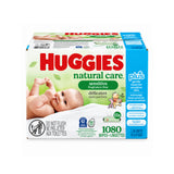 Huggies Natural Care Sensitive Baby Wipes, Fragrance Free, Gentle Clean for Sensitive Skin, Plant-Based Wipes, Alcohol & Paraben Free, 1080 Count, 15 Packs of 72