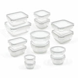 Glasslock 28 Piece Tempered Glass Food Storage Container Set – BPA-Free, Airtight & Leak-Proof Lids, Oven, Microwave, Freezer & Dishwasher Safe Meal Prep Containers - Shoppers-kart.com