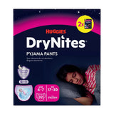 Huggies DryNites Pyjamas Pants For Girls 17-30kg Bed Nappy 4-7 Year 32 Pants Pack - Disney Frozen Theme - Shoppers-kart.com