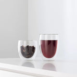 Bodum Pavina Double Wall Thermo Glass Set – 8 Pieces (4 x 350ml & 4 x 250ml) – Insulated Borosilicate Coffee & Tea Cups - Shoppers-kart.com