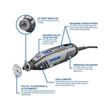 Dremel 4250 Rotary Tool 175 W, Multitool Kit With 3 Attachments 45 Accessories, 175W Motor With Electronic Feedback, Variable Speed 5.000-35.000 RPM - Shoppers-kart.com