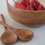 Home Inspiration by Safdie & Co. – 3 Piece Enameled Mango Wood Serving Bowl Set