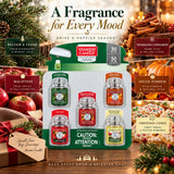 Yankee Candle Car Jar Ultimate Air Freshener Multipack, 5 Count, Balsam & Cedar, Spiced Pumpkin, Sparkling Cinnamon, Macintosh & Christmas Cookie, Up to 30 Days of Fragrance Each