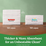 Huggies Natural Care Sensitive Baby Wipes, Fragrance Free, Gentle Clean for Sensitive Skin, Plant-Based Wipes, Alcohol & Paraben Free, 1080 Count, 15 Packs of 72