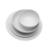 Mikasa Swirl Porcelain Dinnerware Set, 24 Piece, Elegant White Tableware Set