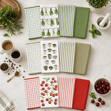 Caro Home 8-Piece Kitchen Towels Set, 100% Cotton Dish Towels & Tea Towels