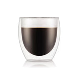 Bodum Pavina Double Wall Thermo Glass Set – 8 Pieces (4 x 350ml & 4 x 250ml) – Insulated Borosilicate Coffee & Tea Cups - Shoppers-kart.com