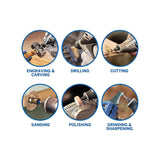 Dremel 4250 Rotary Tool 175 W, Multitool Kit With 3 Attachments 45 Accessories, 175W Motor With Electronic Feedback, Variable Speed 5.000-35.000 RPM - Shoppers-kart.com