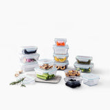 Glasslock 28 Piece Tempered Glass Food Storage Container Set – BPA-Free, Airtight & Leak-Proof Lids, Oven, Microwave, Freezer & Dishwasher Safe Meal Prep Containers - Shoppers-kart.com