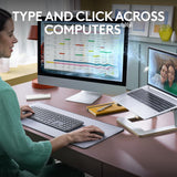Logitech MK950 Signature Slim Wireless Keyboard and Mouse Combo – Multi-Device Bluetooth & Logi Bolt, Quiet Typing, Full-Size Keyboard, Windows & Mac Compatible