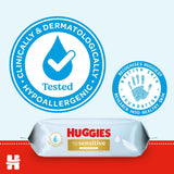 Huggies Extra Care Sensitive Baby Wipes for Sensitive Skin, 99% Pure Water, Plastic-Free, Paraben & Alcohol Free, 48 x 8 Packs (384 Wipes Total) - Shoppers-kart.com