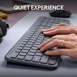 Logitech MK950 Signature Slim Wireless Keyboard and Mouse Combo – Multi-Device Bluetooth & Logi Bolt, Quiet Typing, Full-Size Keyboard, Windows & Mac Compatible