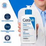 CeraVe Moisturizing Lotion for Normal to Dry Skin, Daily Face & Body Moisturizer with Hyaluronic Acid & 3 Essential Ceramides Lightweight, Fragrance-Free, Non-Comedogenic - 473ml