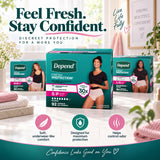 Depend Fresh Protection Women’s Incontinence Underwear, Maximum Absorbency, Underwear-Like Comfort, Up to Zero Odor, Disposable Protective Underwear