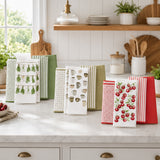 Caro Home 8-Piece Kitchen Towels Set, 100% Cotton Dish Towels & Tea Towels