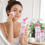 Evoluderm Micellar Water, Makeup Remover & Facial Cleanser, Face, Eyes & Lips, For Dry & Sensitive Skin, 93% Natural Origin, Vegan, Alcohol-Free, Cotton Extract