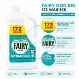 Fairy Non Bio Laundry Liquid, 172 Wash, 4.988L XXXL