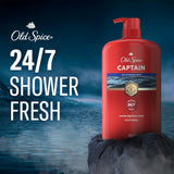 Old Spice Captain Body Wash for Men, Ocean Mist Scent, Long-Lasting Signature Fragrance, Shower Fresh 24/7, 987ml (33.4 Fl oz)