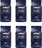 Lavazza Super Crema Whole Bean Espresso Coffee, Pack of 6