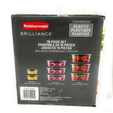 Rubbermaid Brilliance Food Storage Containers with Lids - 16 Piece Set