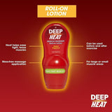 Deep Heat 2 x Muscle Massage Roll-on Lotion (Herbal Fragrance)