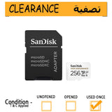 SanDisk High Endurance MicroSDHC Card with Adapter SDK-SDSQQNR-256G- GN6IA- CLEARANCE