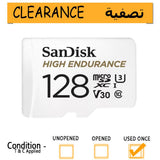 Sandisk 128Gb High Endurance Video Microsdxc Card With Adapter For Dash Cam And Home- Clearance