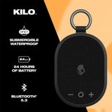 Skullcandy Kilo Wireless Bluetooth Speaker Bundle - (2) IPX7 Waterproof Mini Bluetooth Speakers with 24 Hour Battery, Downward Firing Passive Radiators, and True Wireless Pairing - With Pouch