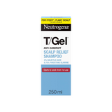 Neutrogena T/Gel Anti-Dandruff Scalp Relief Shampoo, 250ml, 3% Salicylic Acid, 0.75% Piroctone Olamine