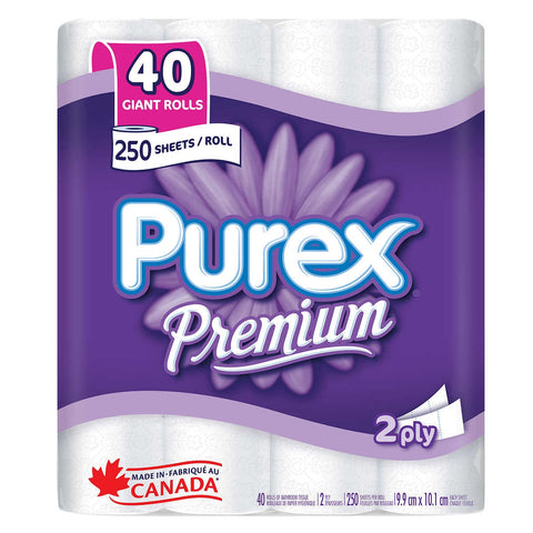 Purex Premium Soft & Thick Toilet Paper 40-pack