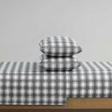 Pendleton 300 Thread Count Cotton King Size Bed Sheet Set Pack Of 6 (Lakeview Plaid Gray-Blue) - Shoppers-kart.com