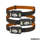 Duracell 650 Lumen Dual Power Headlamp Pack Of 3