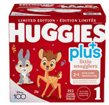 Huggies Little Snugglers Plus Little Movers Diapers size 1, Pack of 192 - Shoppers-kart.com