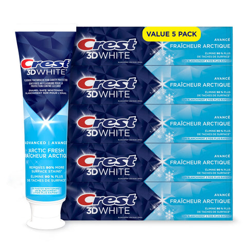Crest 3D White 4 In 1, Whitening Toothpaste Arctic Fresh, 135ml