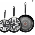 T-Fal 3-piece Fry Titanium Nonstick PFOA-Free - 8" inch - 9.75" inch - 11.25" inch Fry Pan Set