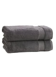 Grandeur 100% Hygro Cotton Hand Towel, Grey 2 Pack