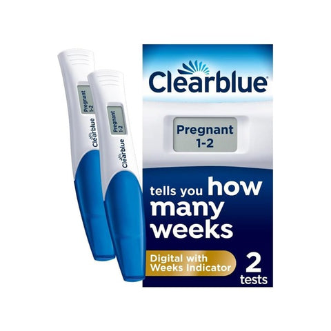 Clearblue Pregnancy Test With Weeks Indicator- Digital Early Detection, Digital Results 5 Days Early, 2 Digital Tests