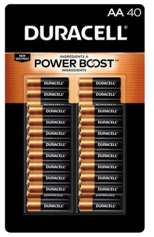 Duracell CopperTop Power Boost AA Alkaline Batteries - 40 count