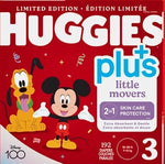 Huggies 192-Piece Little Snugglers Plus Little Movers 2 in 1 Skin Protect Limited Edition Diapers Size 3