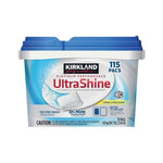 Kirkland Signature UltraShine Dishwasher Detergent Pacs, Lemon Citrus, 115 Ct