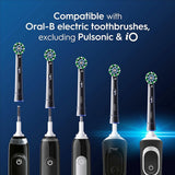 Oral-B Pro Cross Action Replacement Brush Heads For Oral-B Electric Toothbrushes, Angled Bristles For Effective Plaque Removal, Compatible With Most Oral-B Rechargeable Handles - Pack Of 10